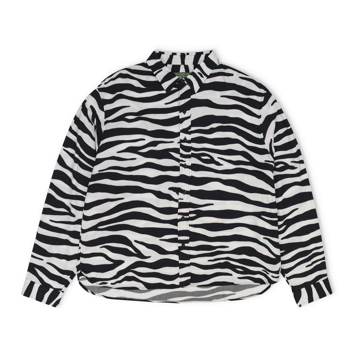 Multi Zebra Print Button Up Shirt