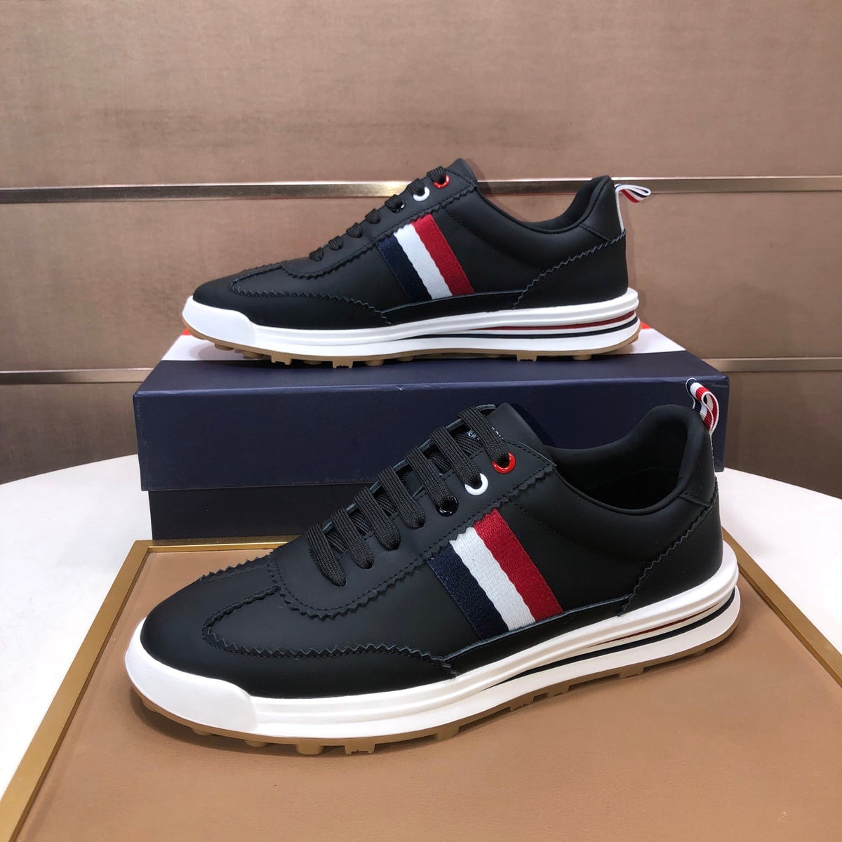 Full-Grain Leather Sneaker V — Perforated Leather Edition