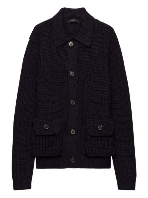 Prada ribbed cardigan