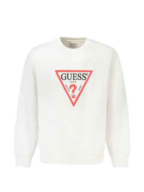 GUESS USA Iconic logo-print cotton sweater