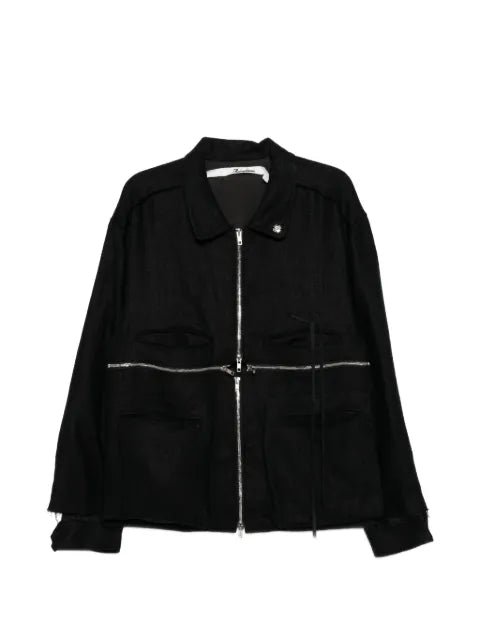 midorikawa lace-panelled frayed jacket