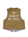 visvim beaded-motif front-button gilet