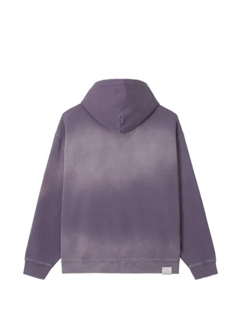 izzue graphic-print faded-effect hoodie
