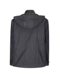 sacai sueded cotton hooded jacket