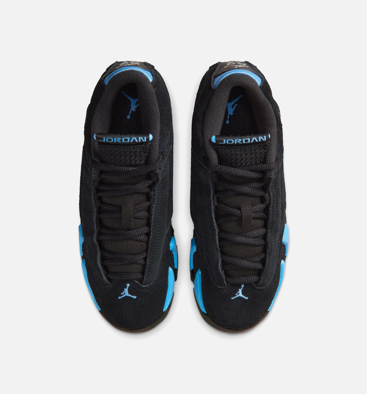 Air Jordan 14 Retro Grade School Lifestyle Shoe - Black/White/University Blue