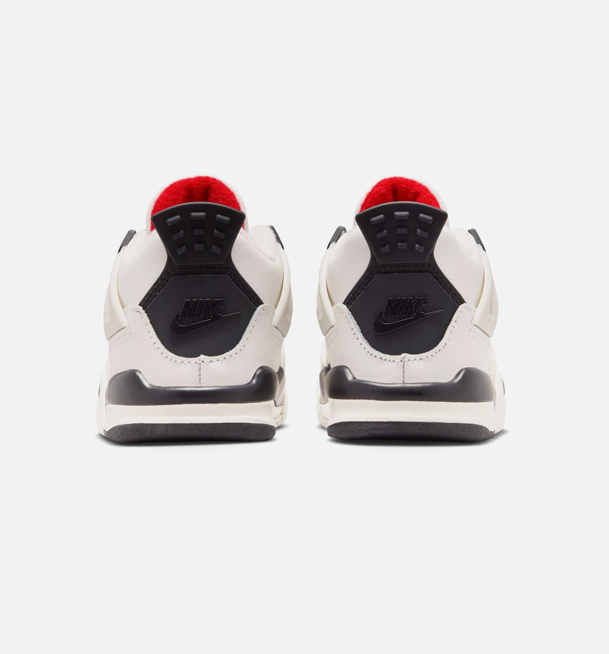 Air Jordan 4 Retro 'Flight Club' - Infant/Toddler Lifestyle Sneaker (Sail/Black/University Red)