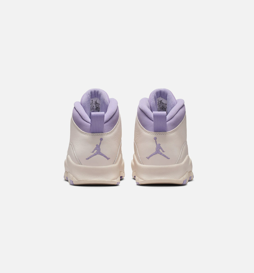 Air Jordan 10 Retro 'Hydrangeas' - Women's Lifestyle Sneaker (Chalk/Hydrangeas/Wild Grape)