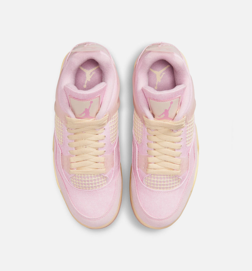 Air Jordan 4 Retro Pink Pearl and Iced Carmine Women's Sneakers - Pearl Pink/Iced Carmine/Coconut Milk