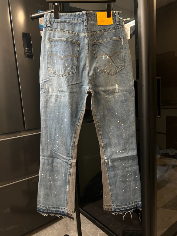 Paint Splatter Denim Jeans