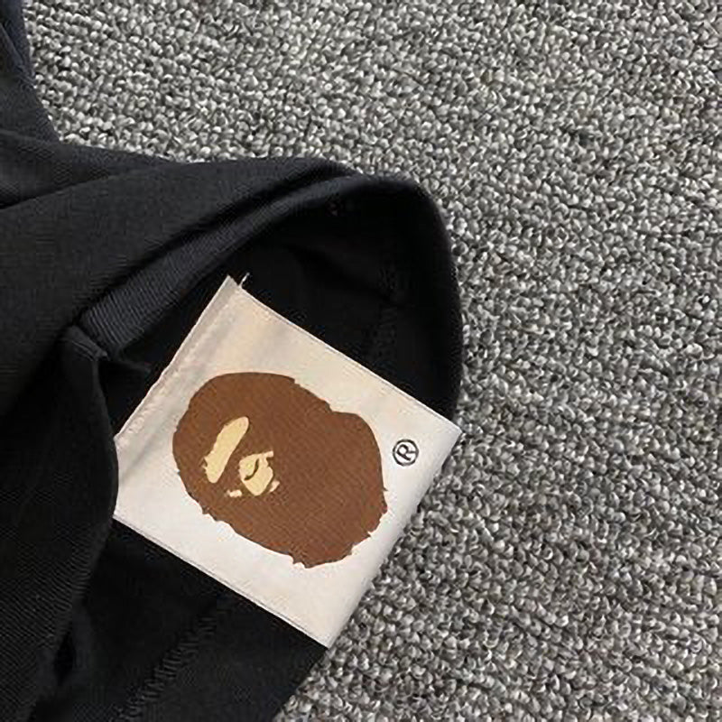 BAPE Pop Art Ape Head Front & Back Men's T-Shirt - Black