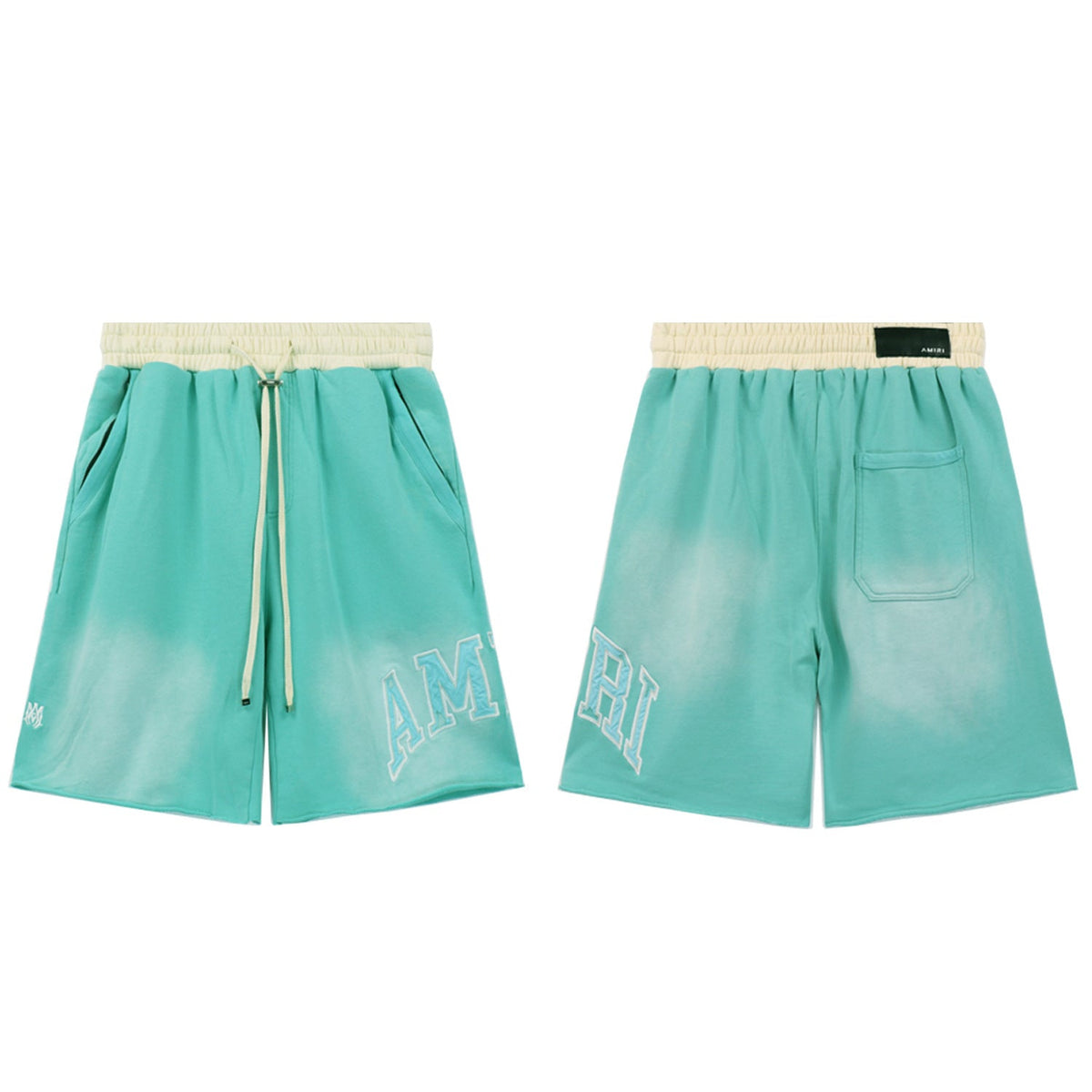 Amiri Gradient Letter Patch Relaxed-Fit Shorts Unisex