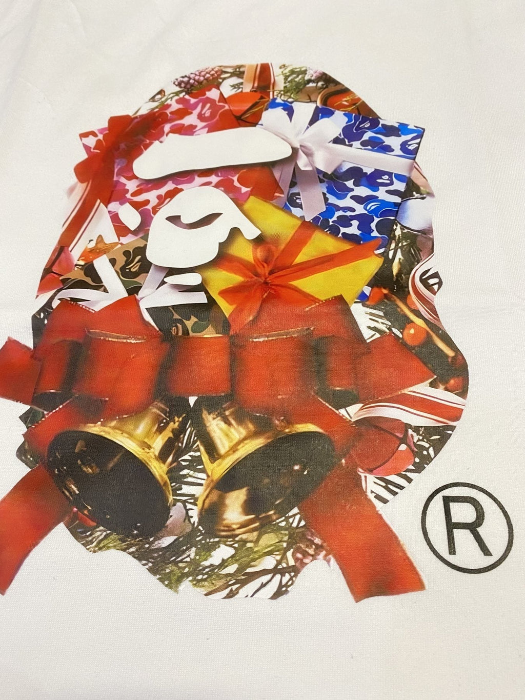 BAPE Merry Christmas Ape Head Graphic T-Shirt