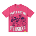 THAT'S A AWFUL LOT OF COUGH SYRUP Pink Front & Back Graphic T-Shirt