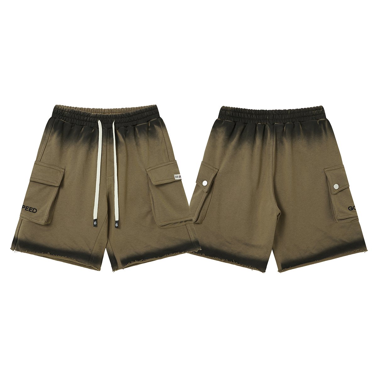 Godspeed Embroidered Cargo Sweat Shorts
