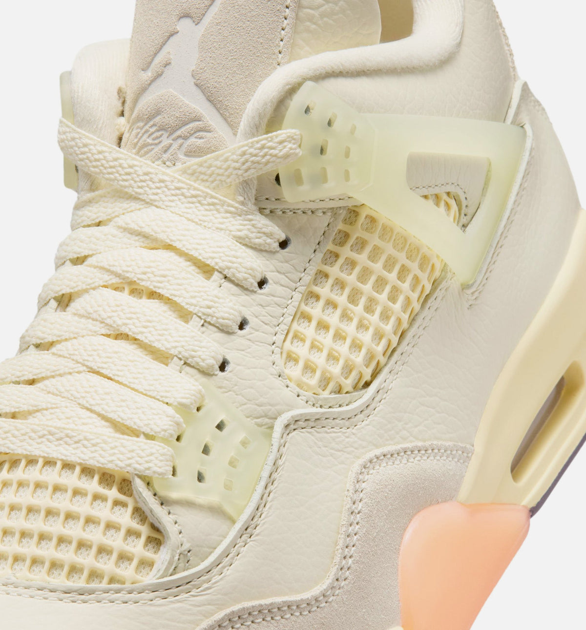Air Jordan 4 Retro 'Birds of Paradise' - Women's Lifestyle Sneaker (Coconut Milk/Metallic Gold/Muslin/Bright Mango/Sundial/Black)