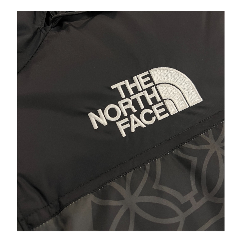 The North Face 1996 Nuptse Patterned Puffer Jacket | Black | 700-Fill