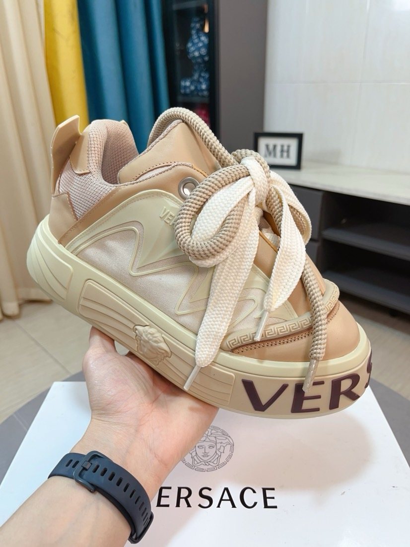 Versace Men's Logo Sole Sneakers